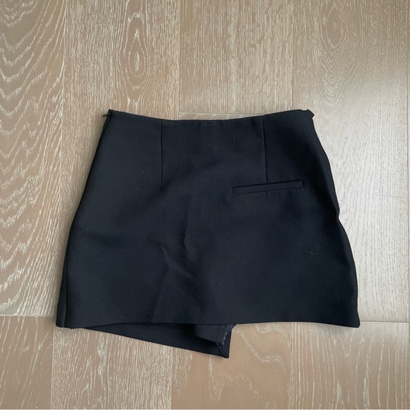 ZARA CARGO SKORT BLACK - Picture 3 of 4